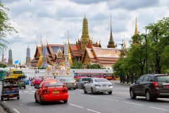 Tajlandia - Bangkok - Widok na kompleks świątynny Wat Phra Kaew